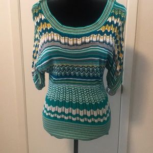 Spring and summer light weight sweater green tones